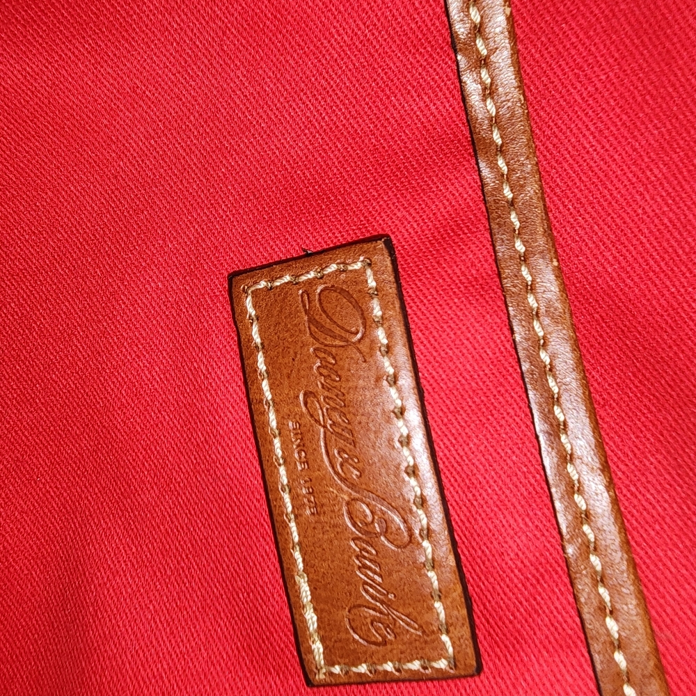 DOONEY & BOURKE Designer LEXINGTON Red Pebbled Leather  Tote Handbag Purse - Picture 11 of 16
